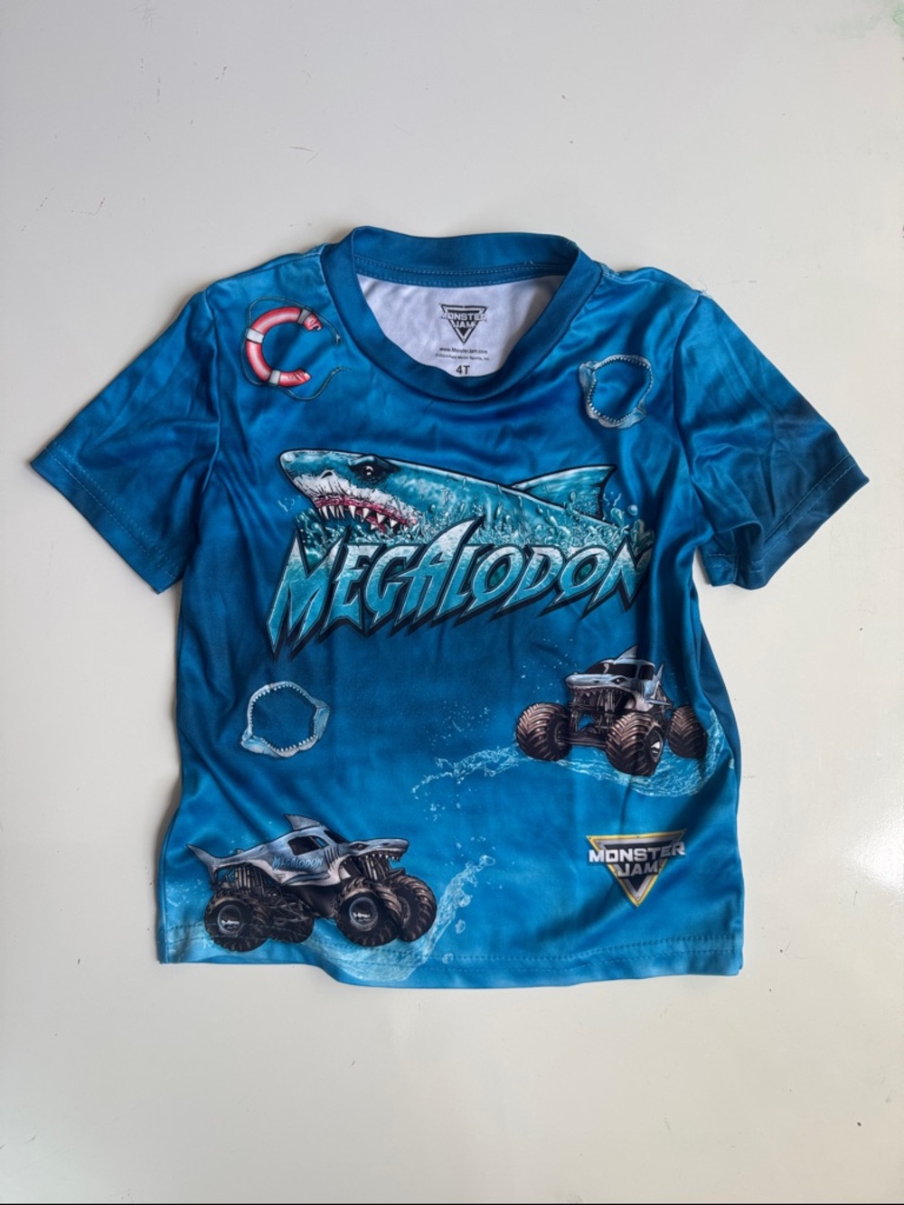 Megalodon Graphic Short-Sleeve Tee - Blue